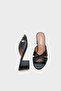 Taya Medium Heeled Cross Strap Women's Slippers - 4
