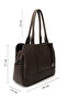 Women's Brown Long Strap Hand and Shoulder Bag - 2