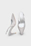 Melony Medium Heeled Stoned Open Back Satin Women's Shoes - 4