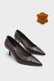 Brianne Mid-Heeled Strappy Snake Print Genuine Leather Lined Stiletto