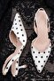 Esmerelda Pointed Toe Women's Shoes with Back Strap and Medium Heel