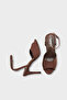 Kenna Genuine Leather Lined Round Toe Medium Heeled Ankle Strap Women's Shoes - 5