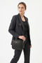 Black Small Size Women's Shoulder Bag K0694 - 2
