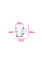 Hestia Glass Mug for 6 Persons 300 ml with Handle (Coffee/Tea Cup) - 6