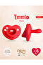 Ultra Premium Silicone Heart Pacifier Plus (Berry Red)