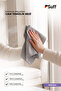 Veilchen Cam Microfiber Cloth Wide Surface Glass Drying Cloth 70X50 cm Gray - 4