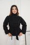 High Collar Short Lined Cashmere Coat