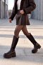 Women's Thick Padded Sole Casual Boots Ferlas Brown - 4