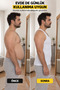 Non-Marking White Men's Tank Top Corset - Belly and Chest Shaper - 2