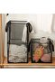 2-Piece Foldable Mesh Laundry Basket with Reinforced Handles,Black 2-Layer Storage Hamper for Clothes and Toys - 7