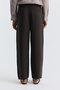Coffee Lyocell Blended Belted Trousers - 4