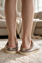 Beige Unisex Thick Sole Plush House Slippers with Fur Inside / Comfortable Winter House Shoes with Zigzag Stitching (Washable) - 2
