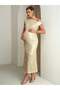Rochie midi, auriu - XL - 8