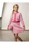 Girl's Crowbar Model Crop Jacket Knitwear Skirt Bag Set of 3 - 3