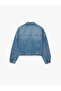 Cotton Classic Collar Long Sleeve Pocketed Buttoned Denim Jacket - 6