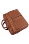 Unisex Multi-Compartment Shoulder Strap Tan Color 15.6 Inch Briefcase and Laptop Bag - 3