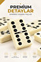 Luxury Leather Boxed Premium Domino Set 28 Pieces with Spinner Double 6 Melamine Stones Gift Set for 2-4 People - 4