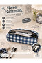 Puff Waterproof Zippered Pencil Case - Fiber-Filled Impact Protective Makeup and Pencil Case Gift
