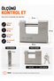 Ym-1070R 70 mm Sliding Shaft Padlock – Steel Body Door, Chain, and Shutter Lock - 3