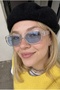 Unisex Blue Sunglasses 1 Piece - 2
