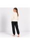 Young Girl Cotton Collar Buttoned Pocketed Gift Vanilla Color Bottom Top Pajama Set Al506 V1 Bb2444 - 3