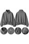 High Collar Zippered Bomber Jacket