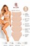 Women's Panties 5 Pack Skin Color Cotton Stretchy Bikini Mold