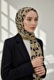 Crepe Leopard Patterned Mustard Color 75X195 Non-Shedding Shawl - 2
