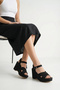 Zolsa Women's Straw Wedge Sandals - 7