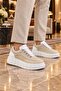 Kb-X10 Kuback Beige Suede White High Sole Casual Sports Shoes - 6