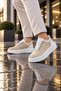 Kb-X10 Kuback Beige Suede White High Sole Casual Sports Shoes - 4