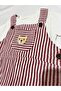 Boy's Striped Slopet Set with Teddy Bear - 2-Piece Set - Salopet Combination with Inner Bodysuit - 5