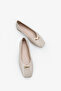 Diena Women's Ballerinas with Buckle Accessories - Beige - 3