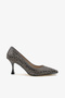 Dica Women's Evening Dress Shoes with Stone Heels - Platinum Stone - 4