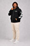 Large Size Hooded Zippered 3Ip Sweat Mg 25718 Black - 2