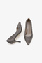 Dica Women's Evening Dress Shoes with Stone Heels - Platinum Stone - 2