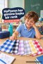Lunch Cover Set of 6, Checkered and Colorful, 45 × 70 cm – for Kindergarten and Primary School, 100% Cotton, Suitable for Food Contact