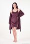 Lace Detailed Slit Nightgown with Dressing Gown Women's Nightgown 6097200 - 2