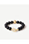 Natural Stone Row Bracelet