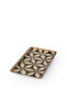 Geometric Patterned Aluminum Rectangular Tray (15X10X1 cm) - 2