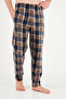 Elastic Waist Flat Leg Soft Textured Fleece Pajama Bottoms Men's Pajama Bottoms 6098001 - 6