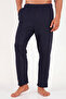Soft Textured Buttoned Crew Neck Pajama Set Men's Pajama Set 6575011 - 5