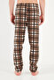 Elastic Waist Flat Leg Soft Textured Fleece Pajama Bottoms Men's Pajama Bottoms 6098001 - 7