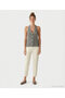 Cropped Pad V-Neck Sleeveless Sweater - 2