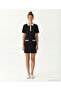 Plain Shirt Collar Short Sleeve Dress