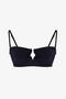 Black Nia Strapless Bikini Top - 6