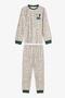 Boy's Green Fully Booked Cotton Long Sleeve 2-Piece Pajama Set - 2