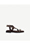 Leather Sandals with Accessory Detail
