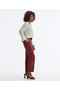 Long Sleeve Crew Neck Grosgrain Detailed Blouse - 2