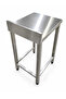 Work Table with Under Shelf, 304 Grade Stainless Steel, Heavy Duty Commercial Kitchen Prep Table, Rust Resistant, Durable, Dimensions 500 x 600 x 850 + 100 mm - 2